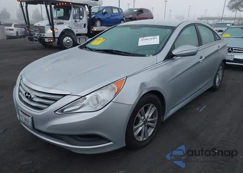 2014 Hyundai Sonata Gls z USA, uszkodzony, nr VIN 5NPEB4AC9EH940923
